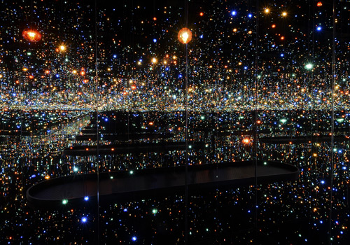 Infinity mirrors with lights