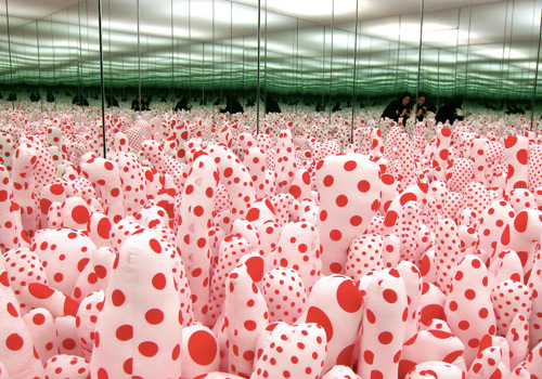 Infinity polka dots mirrors